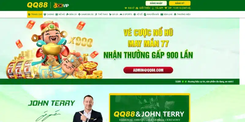 Giao diện nhà cái qq88 cá cược trực tuyến thân thiện và chuyên nghiệp